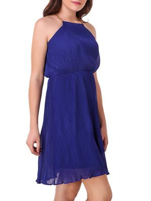 accordion pleat chain strap dress - 15799007 - Standard Image - 2