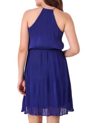 accordion pleat chain strap dress - 15799007 - Standard Image - 3