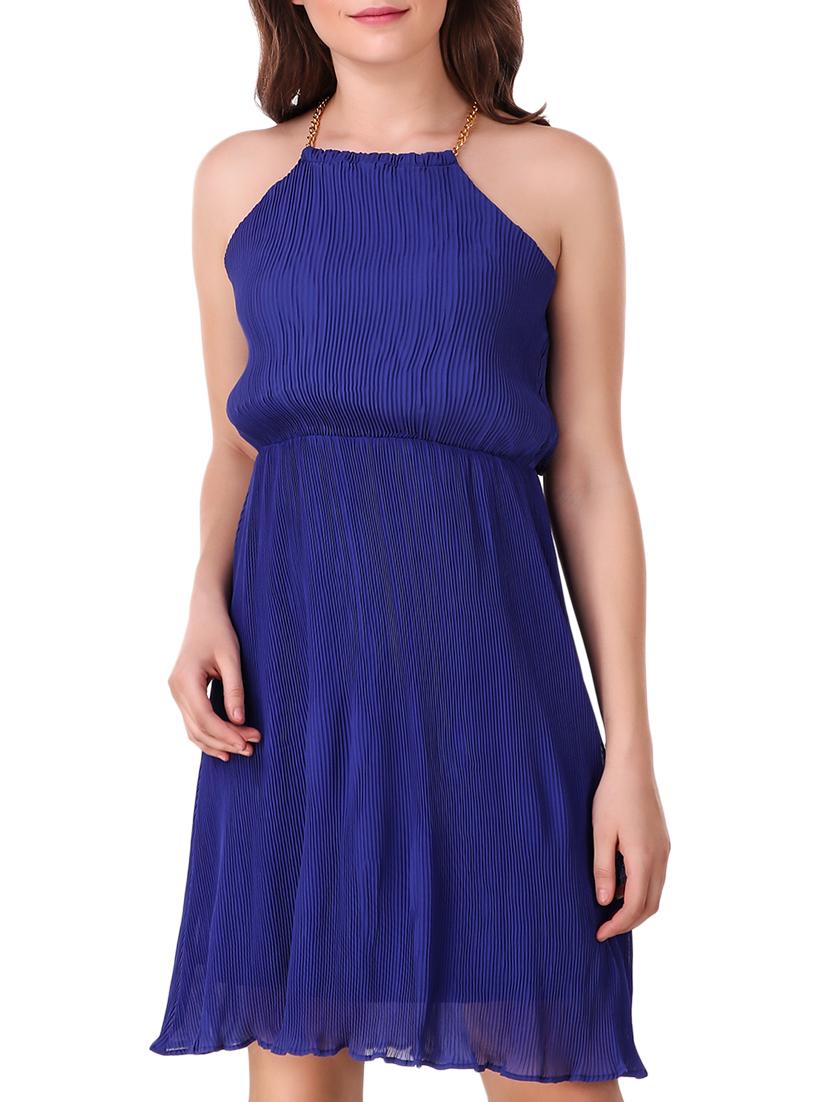 accordion pleat chain strap dress - 15799007 - Zoom Image - 1