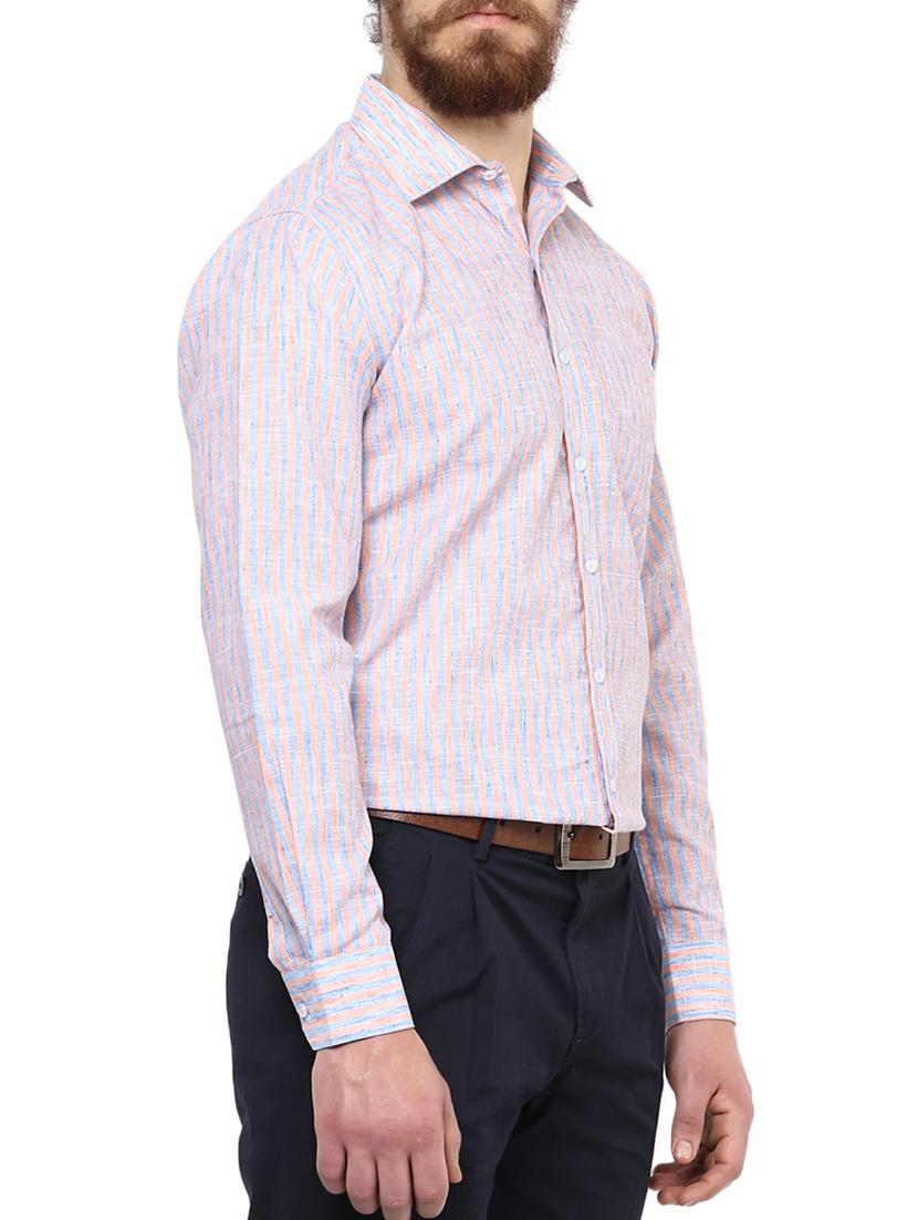 multi colored cotton formal shirt - 15799394 - Zoom Image - 3