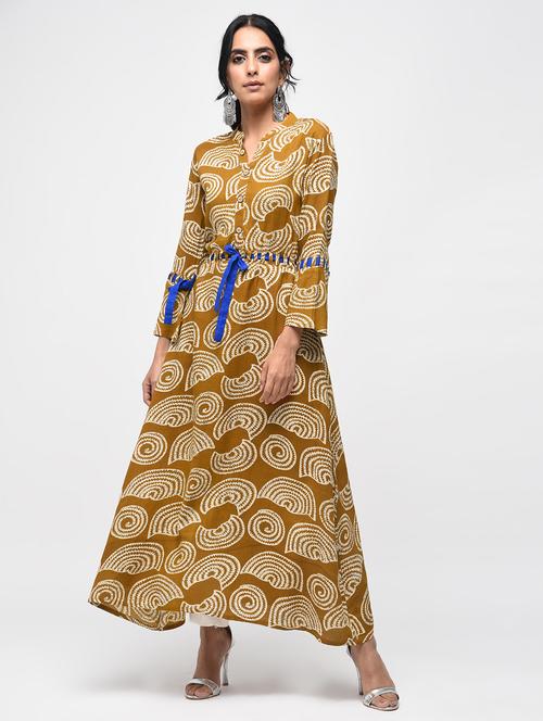 geometrical printed a-line kurta - 15799441 - Standard Image - 1