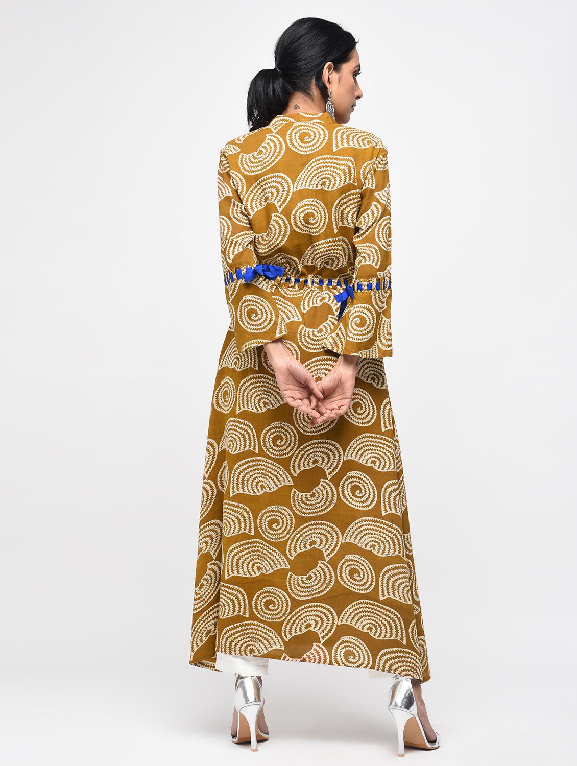 geometrical printed a-line kurta - 15799441 - Zoom Image - 3
