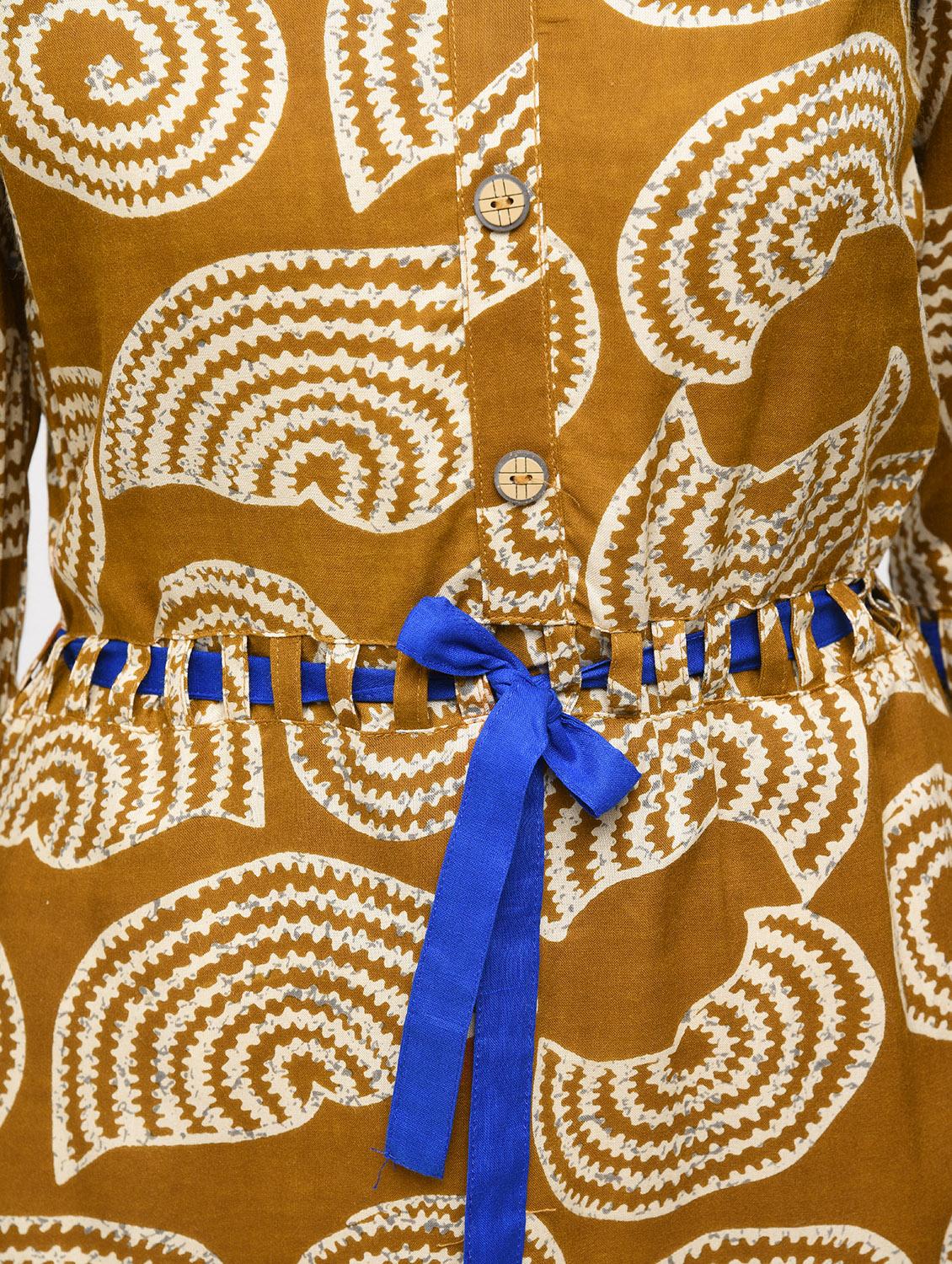 geometrical printed a-line kurta - 15799441 - Zoom Image - 5