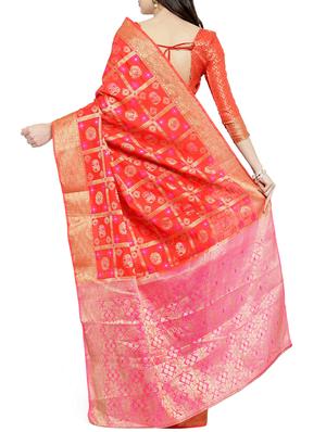 zari woven patola saree with blouse - 15799506 - Standard Image - 2