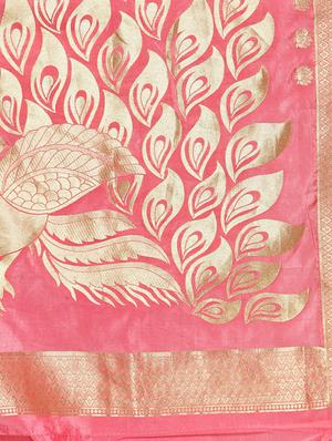 zari weave banarsi saree with blouse - 15799510 - Standard Image - 4