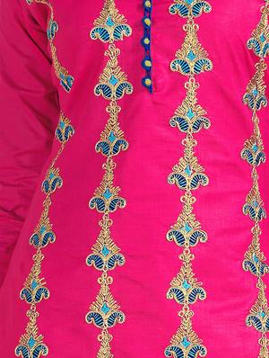 embroidered unstitched churidaar suit - 15799617 - Standard Image - 2