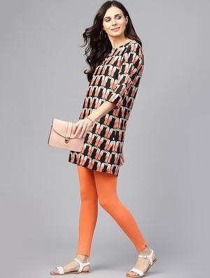 conversational printed a-line kurti - 15799662 - Standard Image - 4