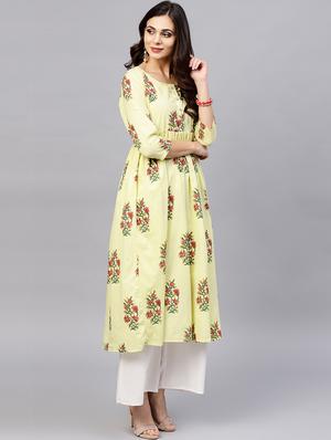 flared printed kurta - 15799747 - Standard Image - 2