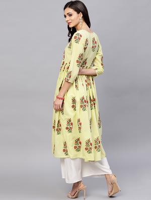 flared printed kurta - 15799747 - Standard Image - 3