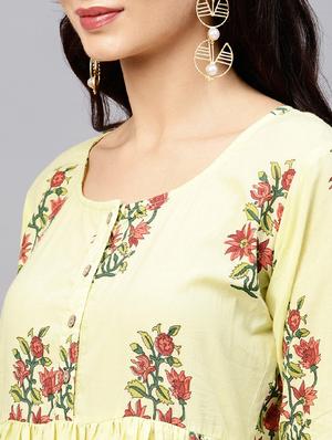 flared printed kurta - 15799747 - Standard Image - 4