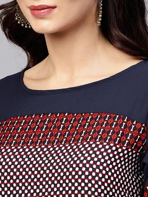 printed straight kurta - 15799767 - Standard Image - 5