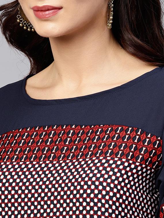 printed straight kurta - 15799767 - Zoom Image - 5