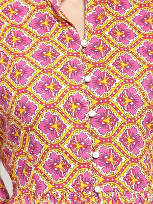high slit bell sleeves kurta - 15799802 - Standard Image - 4