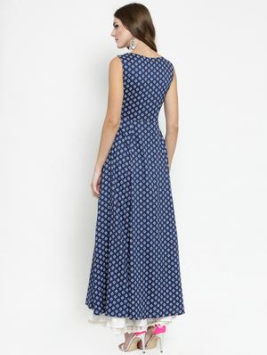 high slit printed kurta - 15799812 - Standard Image - 3