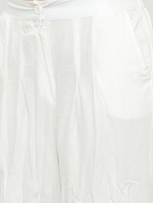 printed front slit kurta with palazzo set - 15799829 - Standard Image - 4