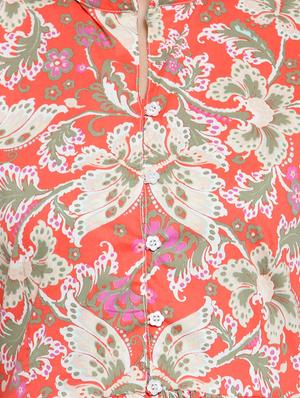 printed front slit kurta with palazzo set - 15799829 - Standard Image - 5