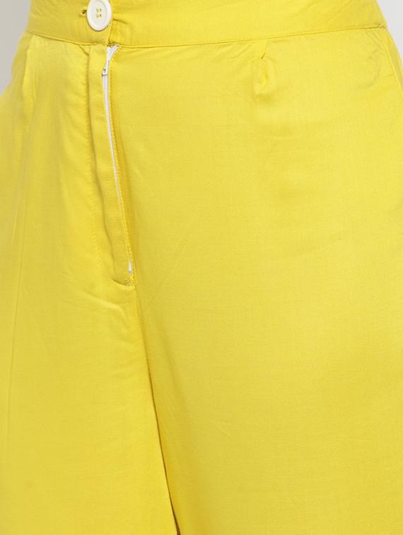 floral flared front slit kurta with pant set - 15799838 - Zoom Image - 4