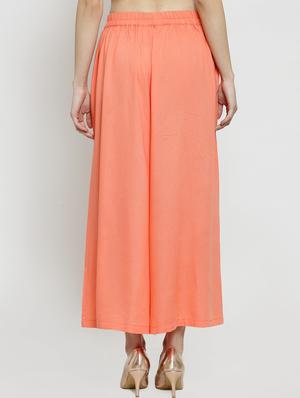 mid waist flared palazzo - 15799848 - Standard Image - 3