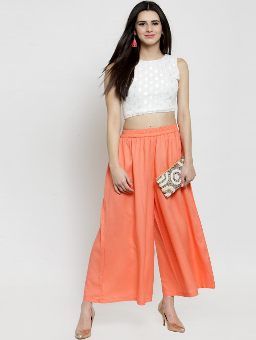 mid waist flared palazzo - 15799848 - Zoom Image - 4