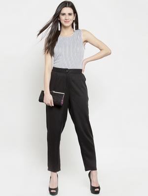 flat front solid trouser - 15799851 - Standard Image - 4