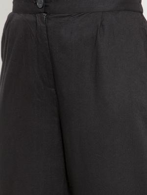 flat front solid trouser - 15799851 - Standard Image - 5