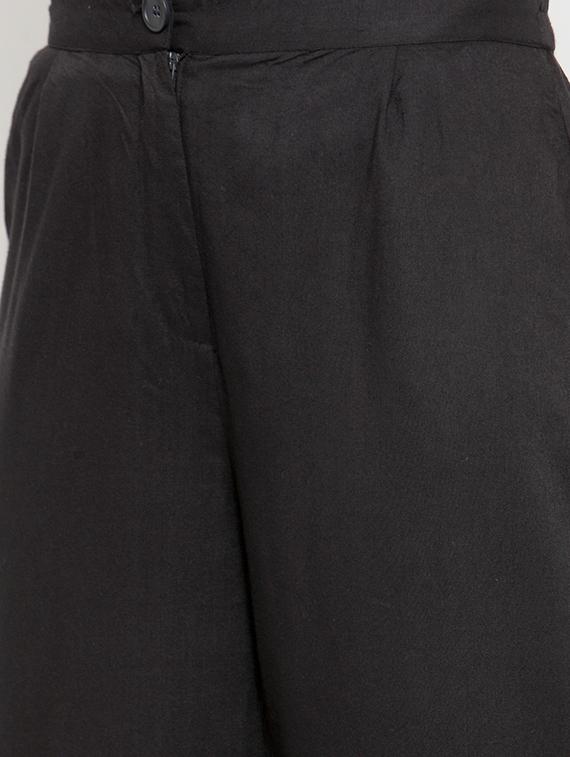 flat front solid trouser - 15799851 - Zoom Image - 5