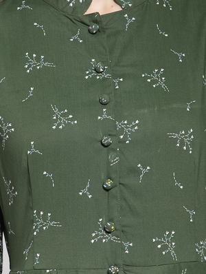printed flared kurta with pant set - 15799861 - Standard Image - 4