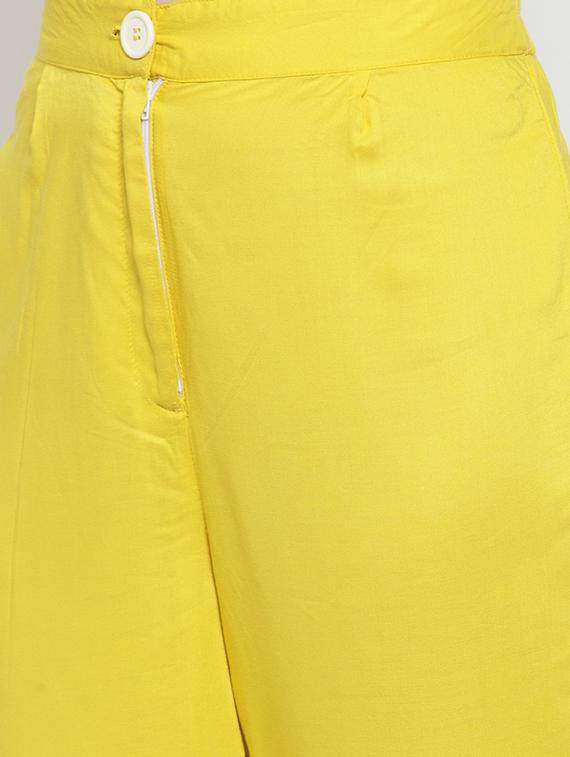 printed flared kurta with pant set - 15799861 - Zoom Image - 5