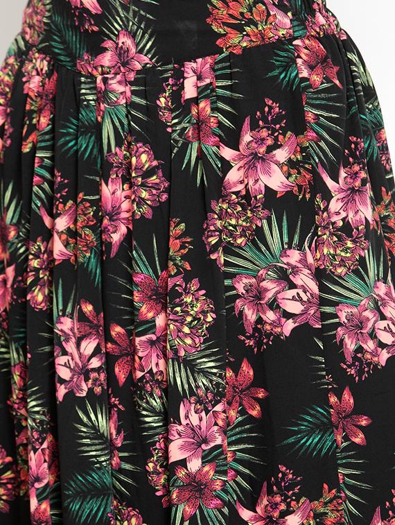 floral flared long skirt - 15799880 - Zoom Image - 5