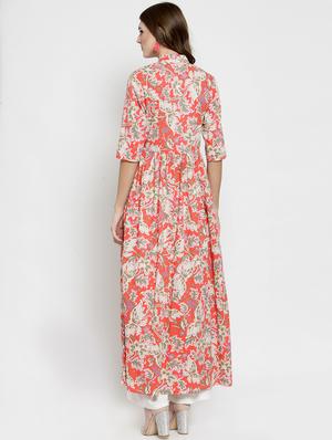 high slit printed kurta - 15799886 - Standard Image - 3