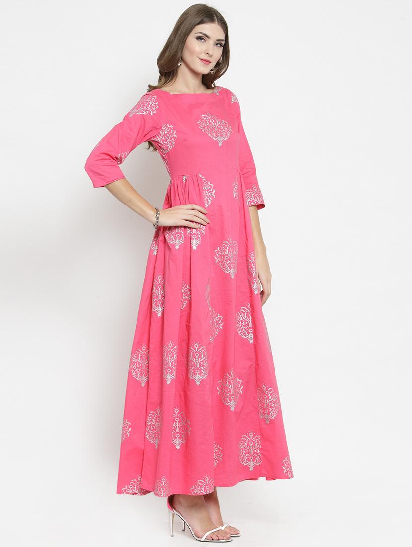 gather detail maxi dress - 15799892 - Zoom Image - 2