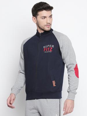navy blue cotton raglan sweatshirt - 15799898 - Standard Image - 2