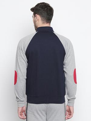 navy blue cotton raglan sweatshirt - 15799898 - Standard Image - 3