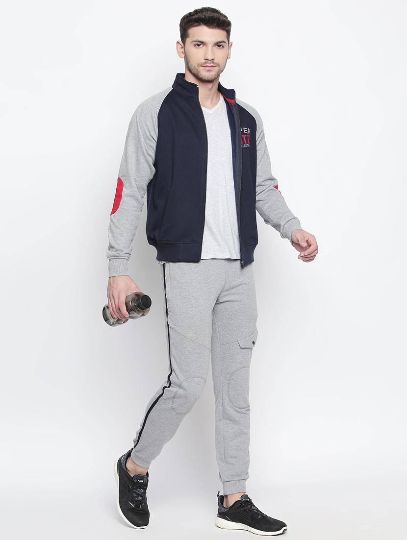 navy blue cotton raglan sweatshirt - 15799898 - Zoom Image - 4