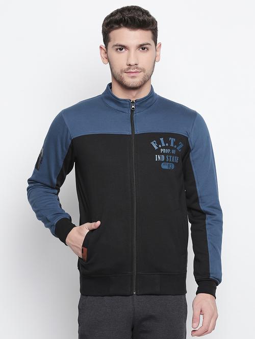 black cotton sweatshirt - 15799904 - Standard Image - 1