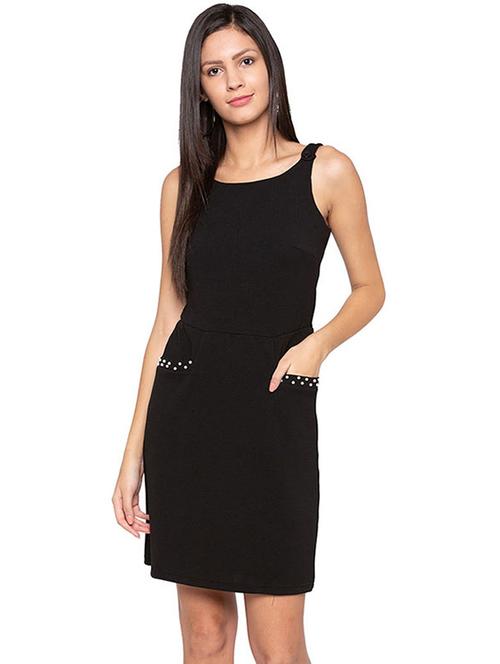 pearl embellished pocket detail dress - 15799952 - Standard Image - 1