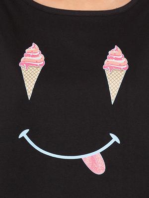 quirky print boxy tee - 15799960 - Standard Image - 5