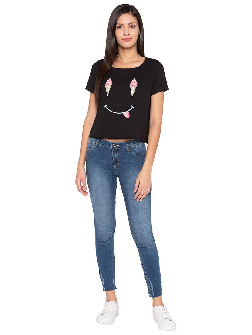 quirky print boxy tee - 15799960 - Zoom Image - 4