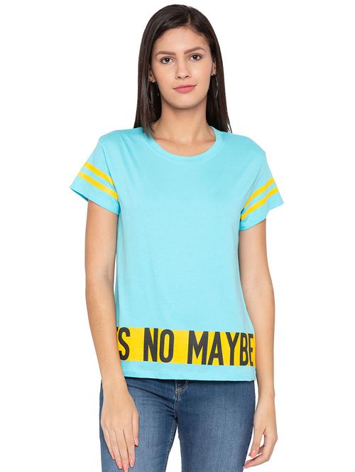 letter print short sleeved tee - 15799964 - Standard Image - 1