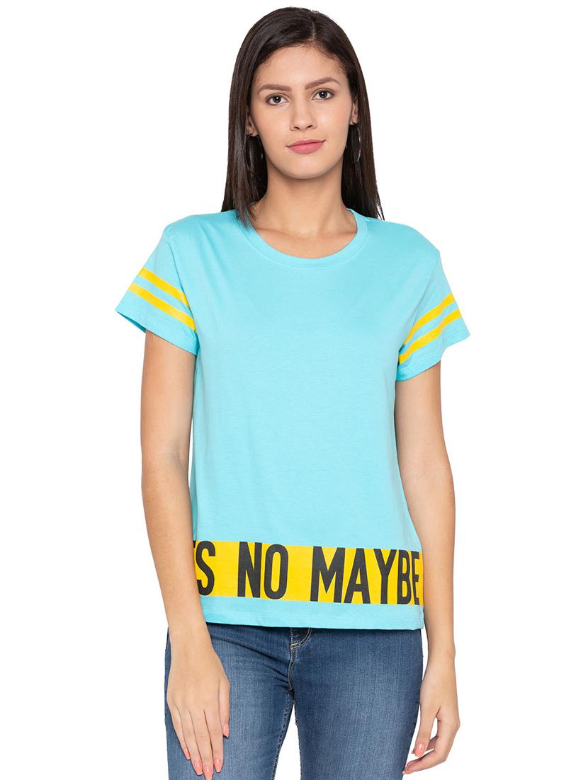 letter print short sleeved tee - 15799964 - Zoom Image - 1
