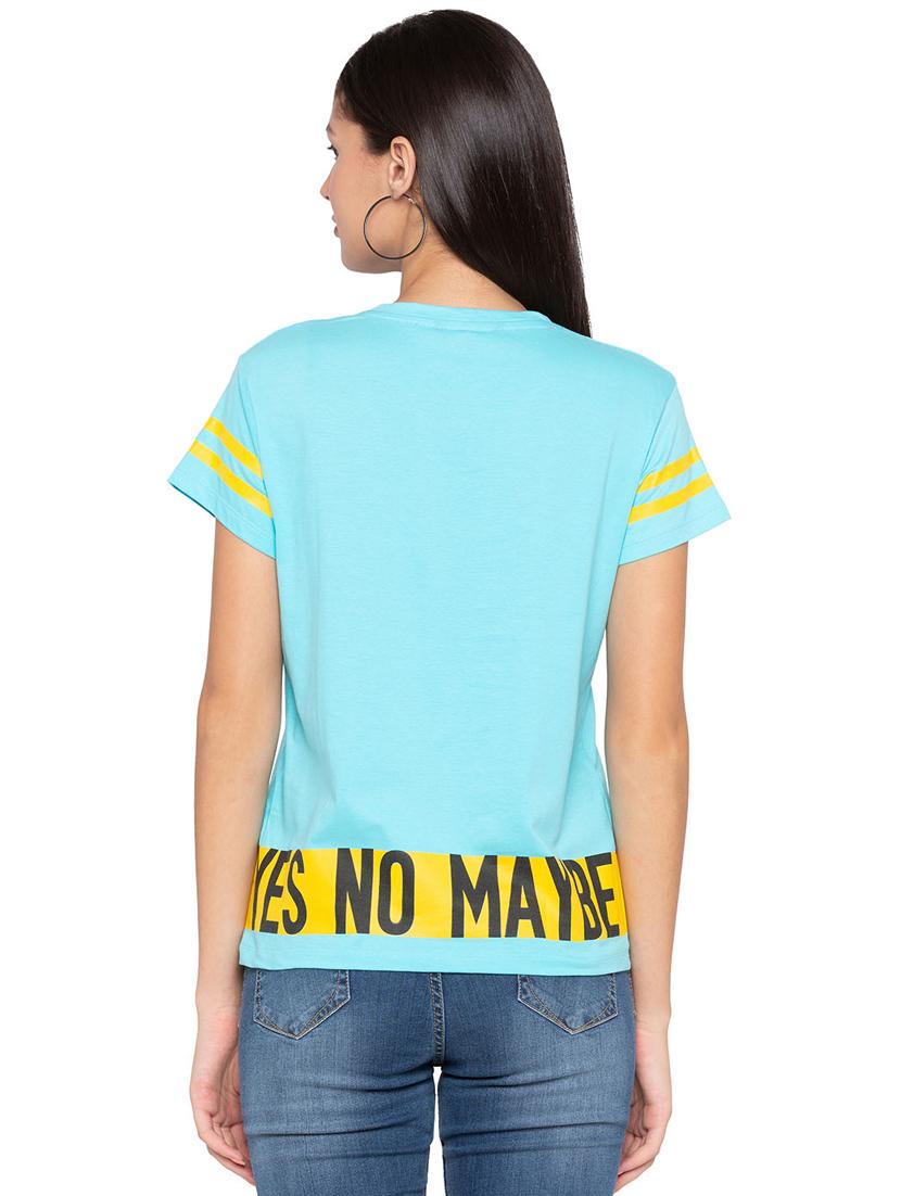 letter print short sleeved tee - 15799964 - Zoom Image - 3