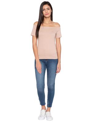 pale pink off shoulder top - 15799992 - Standard Image - 4