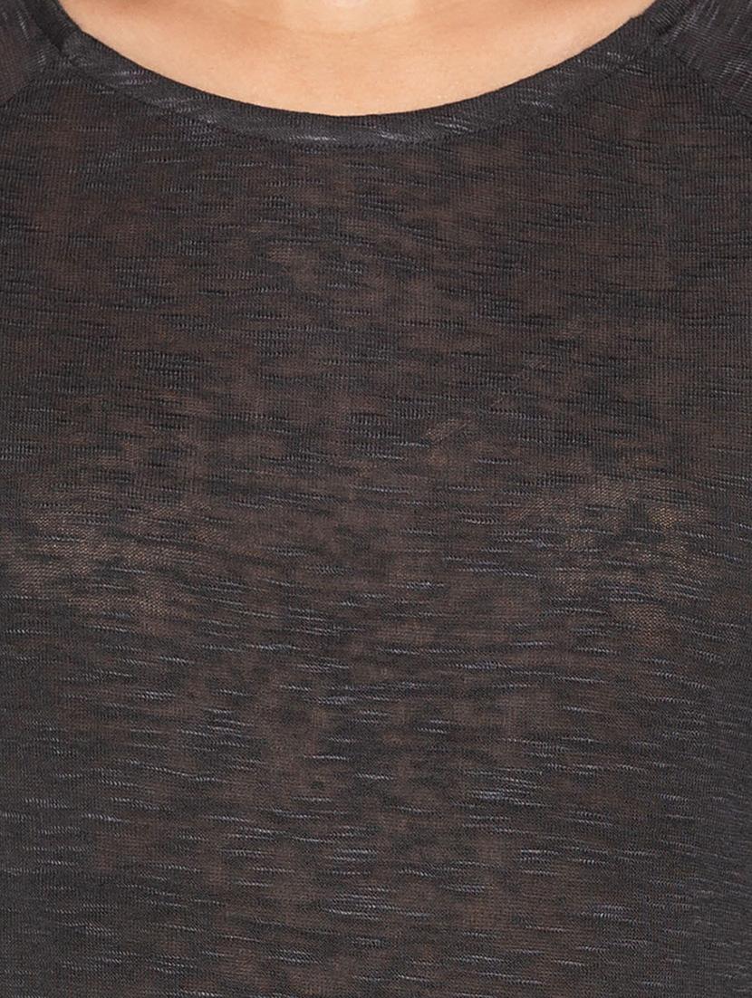 contrast paneled heather top - 15800001 - Zoom Image - 5