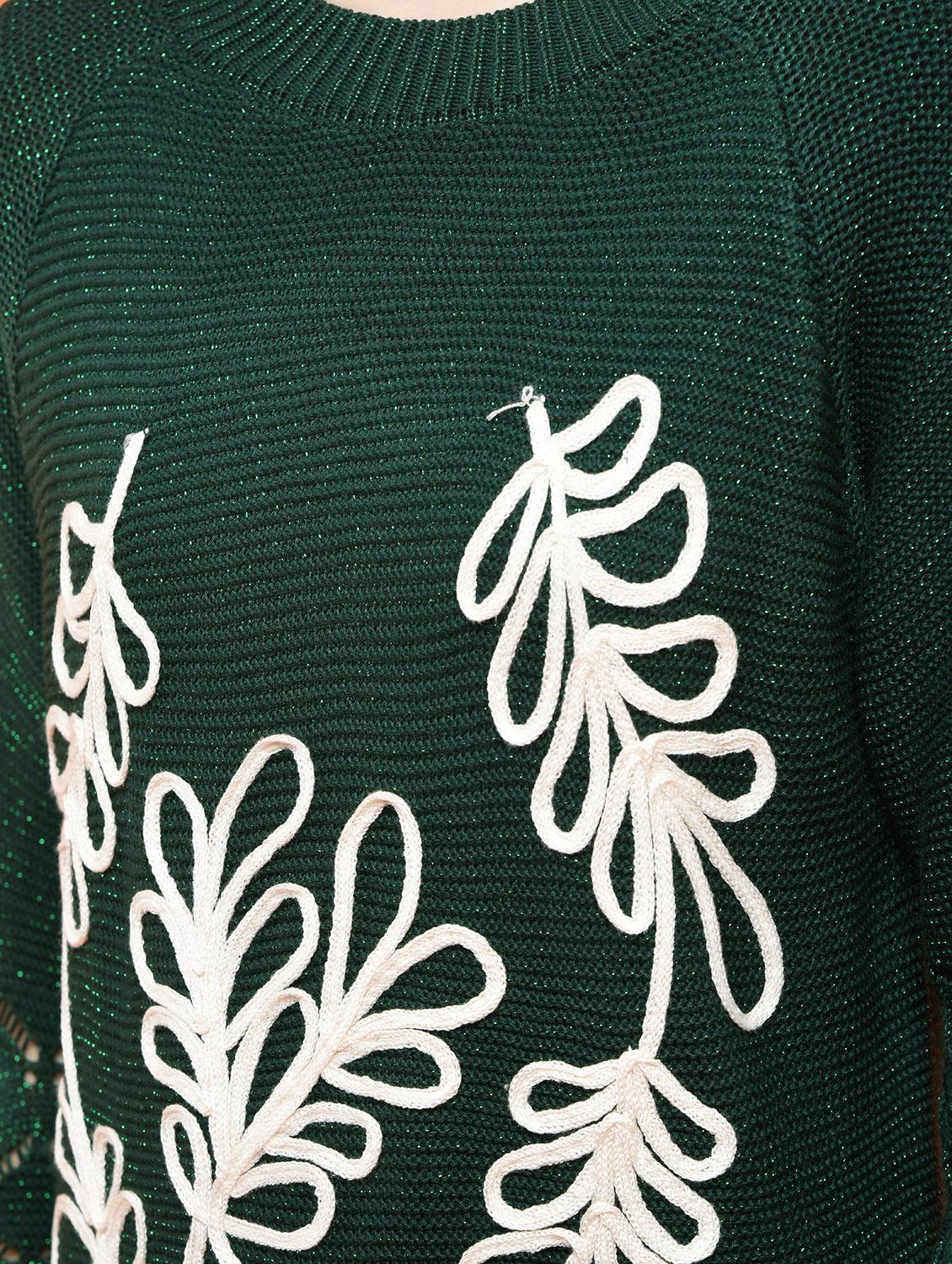 raglan sleeved embroidered pullover - 15800277 - Zoom Image - 5