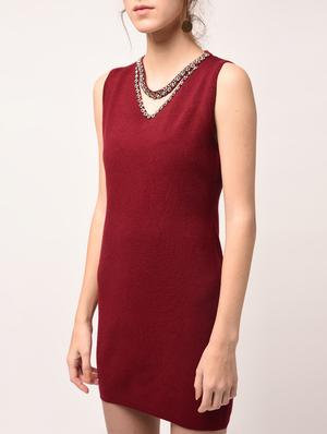 cut out embellished sheath dress - 15800278 - Standard Image - 4