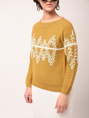 raglan sleeved embroidered pullover - 15800281 - Standard Image - 4