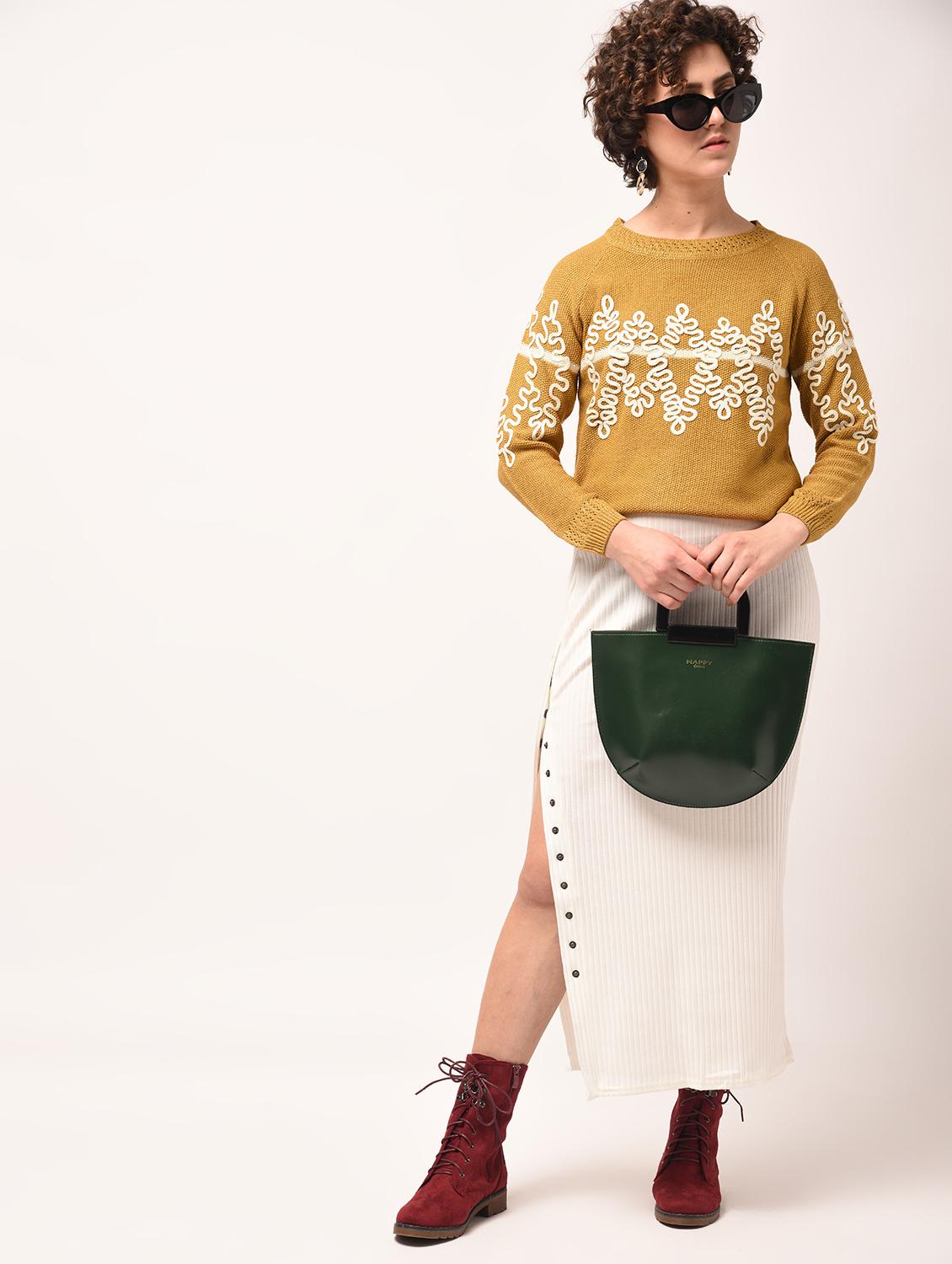 raglan sleeved embroidered pullover - 15800281 - Zoom Image - 3