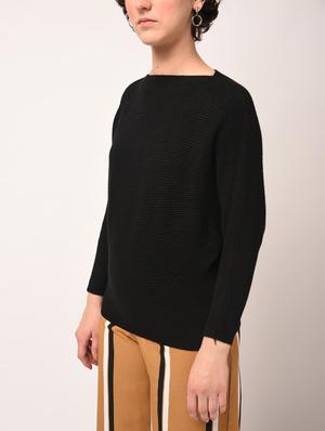 batwing sleeved ribbed top - 15800310 - Standard Image - 2