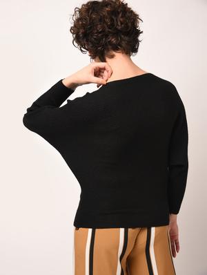 batwing sleeved ribbed top - 15800310 - Standard Image - 3