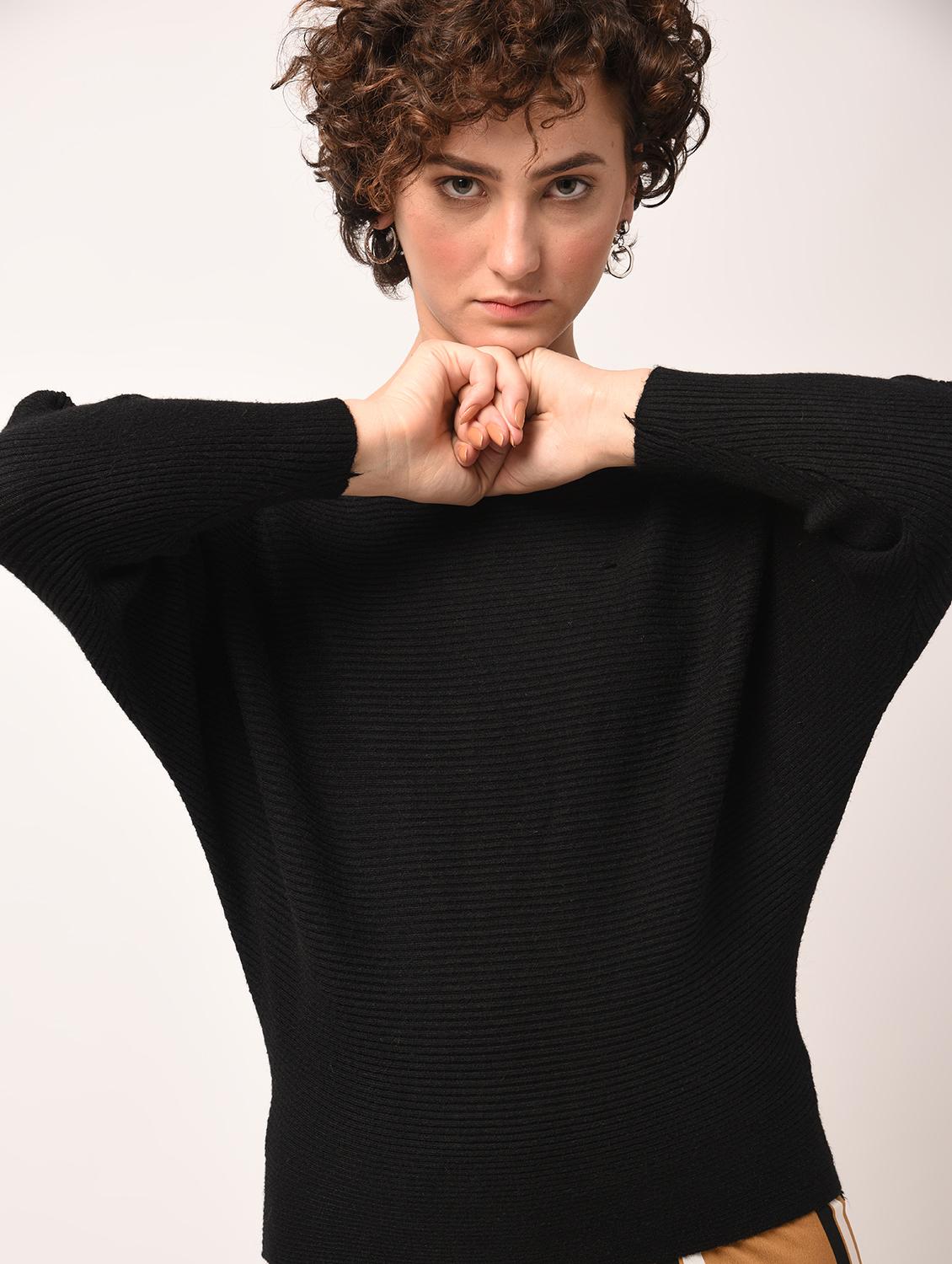 batwing sleeved ribbed top - 15800310 - Zoom Image - 4